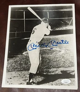 1951 Mickey Mantle Signed Autographed 8x10 Photo JSA COA Auto Rare Yankees #6 - Picture 1 of 6