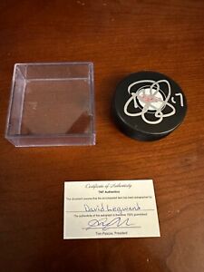 David Legwand #17 Autographed Signed Detroit Red Wings Hockey Puck