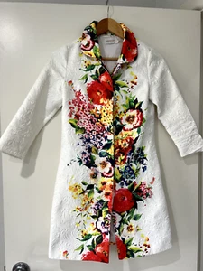 Zimmermann Women's Long Sleeve Collared Dress / Jacket Floral Print Size 0 - Bild 1 von 13