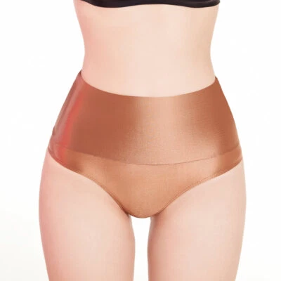 Calzoncillos de bikini de cintura alta transparentes brillantes bragas bragas bragas ropa interior lencería Foto 1 de 4