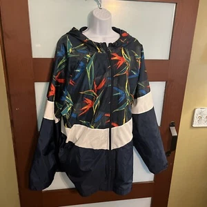Russell Athletic Herren 2XL Windbreaker mit Kapuze Regenmantel Laufjacke bunt - Bild 1 von 7