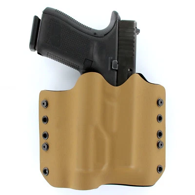 OUTLAW HOLSTERS OWB Kydex Holster for 50+ Hanguns with OLIGHT PL-2 - MATTE COYOTE