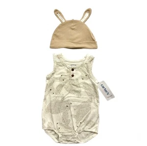Carter’s bunny bodysuit romper with hat easter outfit size 6m - Picture 1 of 3