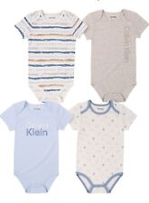 Calvin Klein Baby Boys 4pc Bodysuits Size 0/3M 3/6M