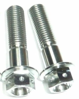 Kawasaki EX500 1990 - 1993 Titanio Pinza Freno Anteriore Supporto Bulloni - Image 1 of 4