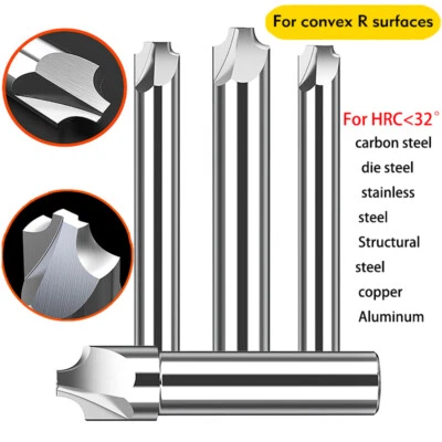 HSS Corner Rounding End Mill R1-R15 Radius Milling Cutter CNC Router Bits - Image 1 of 4
