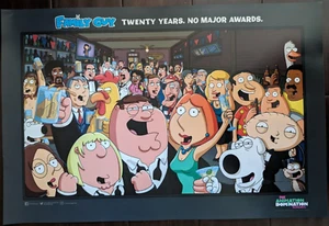 SDCC EXCLUSIVE FOX FX FAMILY GUY TWENTY YEARS PROMOTIONAL POSTER ANIMATION - Picture 1 of 1