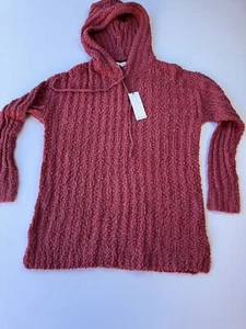 Women's Casual Long Sleeve Sweaters Pullover Hoodie Tunic Cozy Knit Tops - Picture 1 of 8