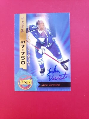 1995 Signature Rookies Signatures /7750 Juha Vuorivirta Juha Vurovirta #29 Auto - Image 1 of 3
