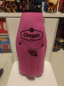 Chuggie Bottle Coozie/Sleeve With Two Pockets and Bottle Opener Pink GUC - Picture 1 of 9