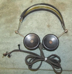 Antique Set Of Radio Headphones, Trimm Dependable  #17 - Picture 1 of 3
