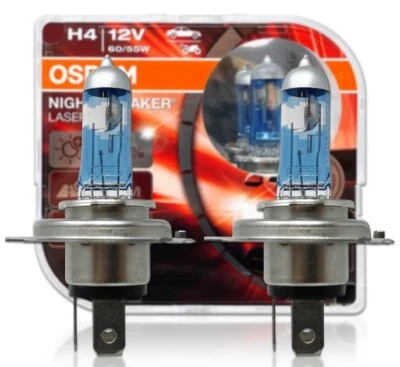 H4 OSRAM NIGHT BREAKER Laser Bulbs Twin Pack 64193NL-HCB - Image 1 of 4