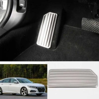 For Honda Accord 2018-2022 Silver Footrest Pedal Foot Rest Pad Protect Trim Foto 1 de 4