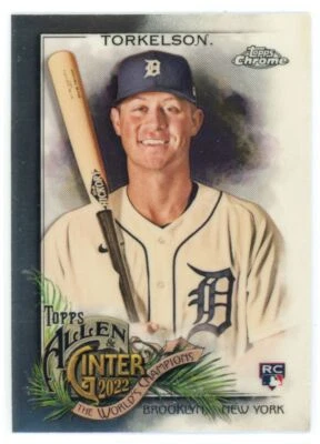 2022 Topps Allen & Ginter Chrome Spencer Torkelson RC Detroit Tigers #208 - Image 1 of 2