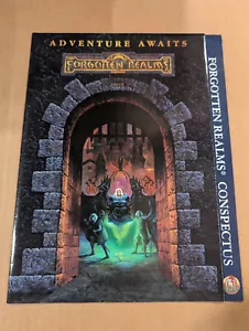 Forgotten Realms Conspectus Map 1996 Dungeons & Dragons D and D Nice! - Picture 1 of 4