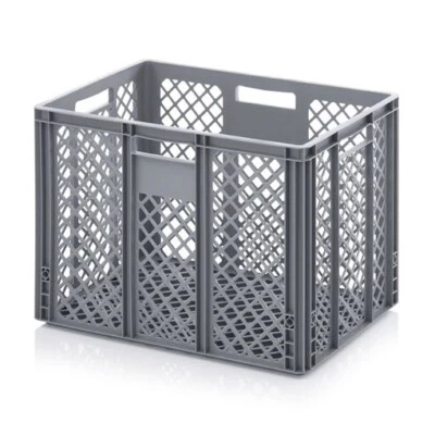 KISTENKIND Transportbehälter 60x40x42 durchbrochen Kunststoff Plastik Kiste Box 600x400x420