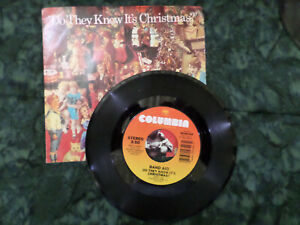 Band Aid "Do They Know It’s Christmas/Feed the World" 45 Vinyl Record 7” with PS