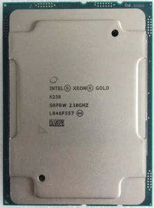INTEL XEON GOLD 6230 CPU PROCESSOR 20 CORE 2.10GHz 27.5MB L3 CACHE 125W SRF8W - Afbeelding 1 van 1