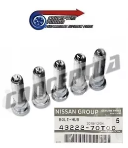 5 x Genuine Front Wheel Studs Hub Set - For NISSAN JUKE F15 & F15E 14-20 - Picture 1 of 3