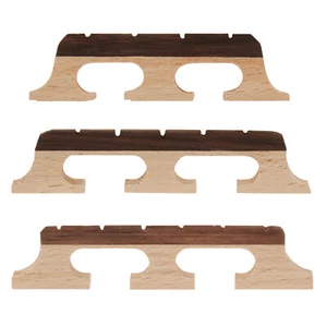 1 piece 4/5/6 Strings Maple Ebony Standard Banjo Bridge, Wooden Banjo Saddle - Picture 1 of 10