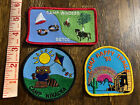 VINTAGE GIRL SCOUT COOKIE PATCHES 1990'S CAMP WINDEGO WINACKA HAPPY TRAILS HORSE