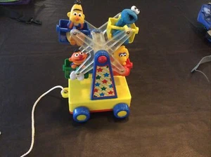 Vintage Tyco Sesame Street Ferris Wheel Pull Toy - Picture 1 of 2