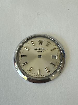 Factory Rolex Date Silver Dial And Smooth Bez...