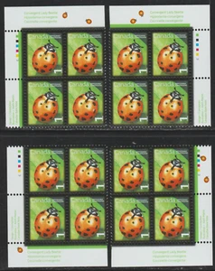 2007 Canada SC# 2234 - Beneficial Insects Set of 1 ¢ Plate Blocks M-NH - Picture 1 of 1