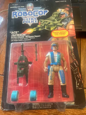 Ace Jackson RoboCop Ultra Police MOSC 1988 Action Figure Kenner Cover