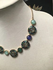KATE SPADE PEACOCK WAY ABALONE LAPIS,MALACHITE NECKLACE GOLD PLATED NWT Beautify - Picture 1 of 8