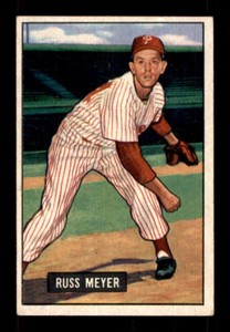 1951 Bowman #75 Russ Meyer EX