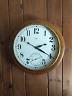 Howard Miller 25" Mid Century Vintage Gallery Clock Oak Wall Clock
