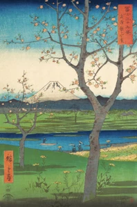 The Outskirts of Koshigaya | Utagawa Hiroshige | 1858 Japanese Woodblock Print - Picture 1 of 10