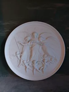 Bertel Thorvaldsen: BIG SIZE bisquit plate from B&G "Christmas Joy in Heaven" - Picture 1 of 4