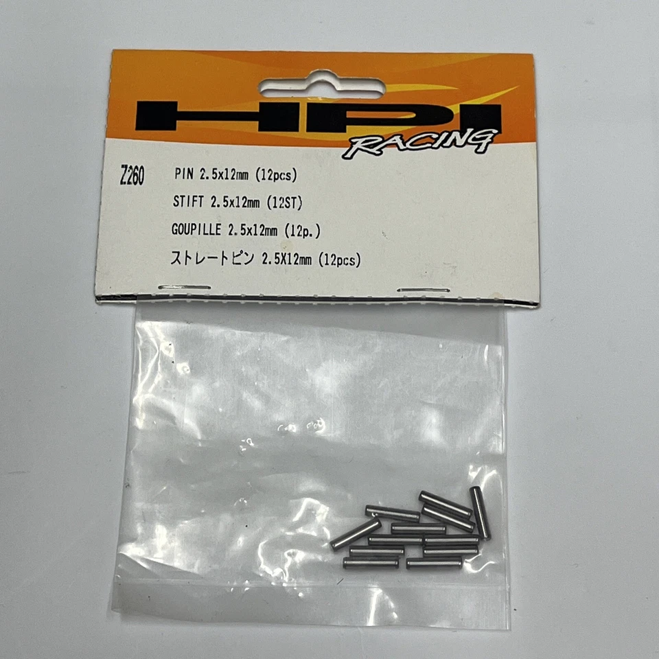 HPI RACING Z260 PIN PIN 2.5x12mm (12pcs) - Image 1 of 1