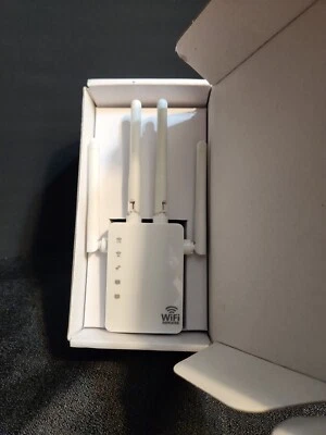 1200Mbps WiFi Range Extender Repeater Wireless Amplifier Router Signal Booster - Image 1 of 4