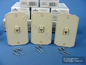 36 Leviton Ivory Wall Phone Mounting Plate Jacks C2663-I - Afbeelding 1 van 6