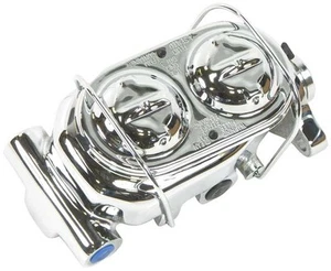 1" Bore Chrome Master Cylinder 9/16" And 1/2" LH Side ports - Picture 1 of 1