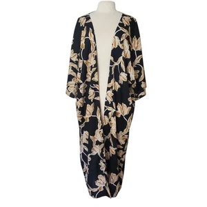 MAISON DU SOIR x Revolve Floral Boho Kimono Morgenmantel Gr. L/XL Gürtel fehlt - Bild 1 von 8