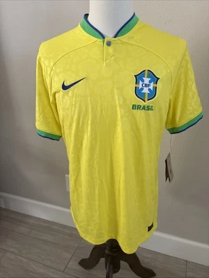 Camiseta de fútbol local Nike Vapor Match Brasil 22/23 para hombre talla grande Foto 1 de 4
