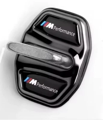 Cubiertas de cerradura de puerta negras cromadas M Performance BMW 1 5 6 7 Series F20 G30 6GT G11 - Imagen 1 de 4