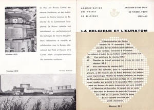 SA38k Belgium 1961 The Euratom cooperation special booklet - Picture 1 of 2