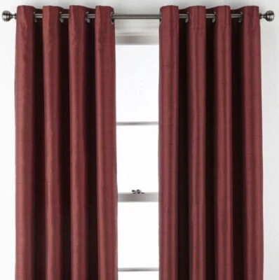 Jcp Home Malone Grommet Panel 50 W x 84 L Palmetto Red - Image 1 of 4