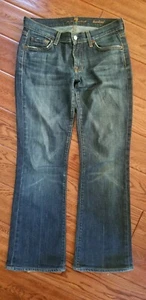 7 For All Mankind Women's sz 27 Jeans Bootcut Distressed/Great Condition - Picture 1 of 6