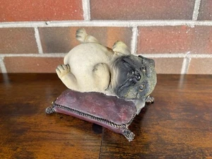 Pisapapeles vintage 2001 marcado CBK Ltd perro carg pesado en almohada sujetalibros - Imagen 1 de 15