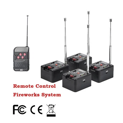EMYPLAY 4 Cue Remote Wireless Fireworks Firing System Igniter Stage equipment