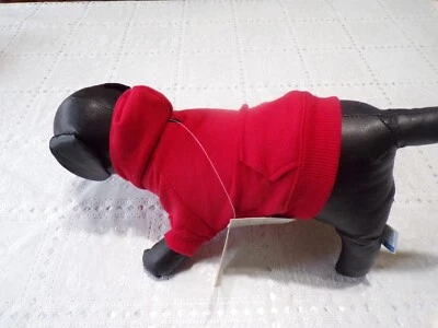 moletom com capuz para cachorro de estimação, jaqueta, Zack&Zoey, vermelho, quente, furo de coleira, XS * (leia detalhes do tamanho) - Imagem 1 de 4