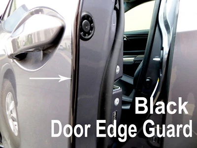 Protector de borde de puerta negro para modelos BMW 2004-2019 4 piezas Foto 1 de 4