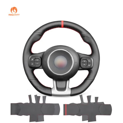 DIY Custom Faux Leather Steering Wheel Cover for Abarth 595 595C 695 695C Fiat 500 500C - Image 1 of 4
