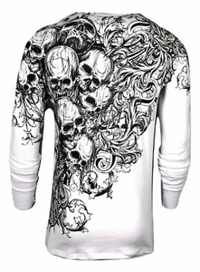 Xtreme Couture by Affliction Men's Thermal Shirt Accuser - Picture 1 of 8
